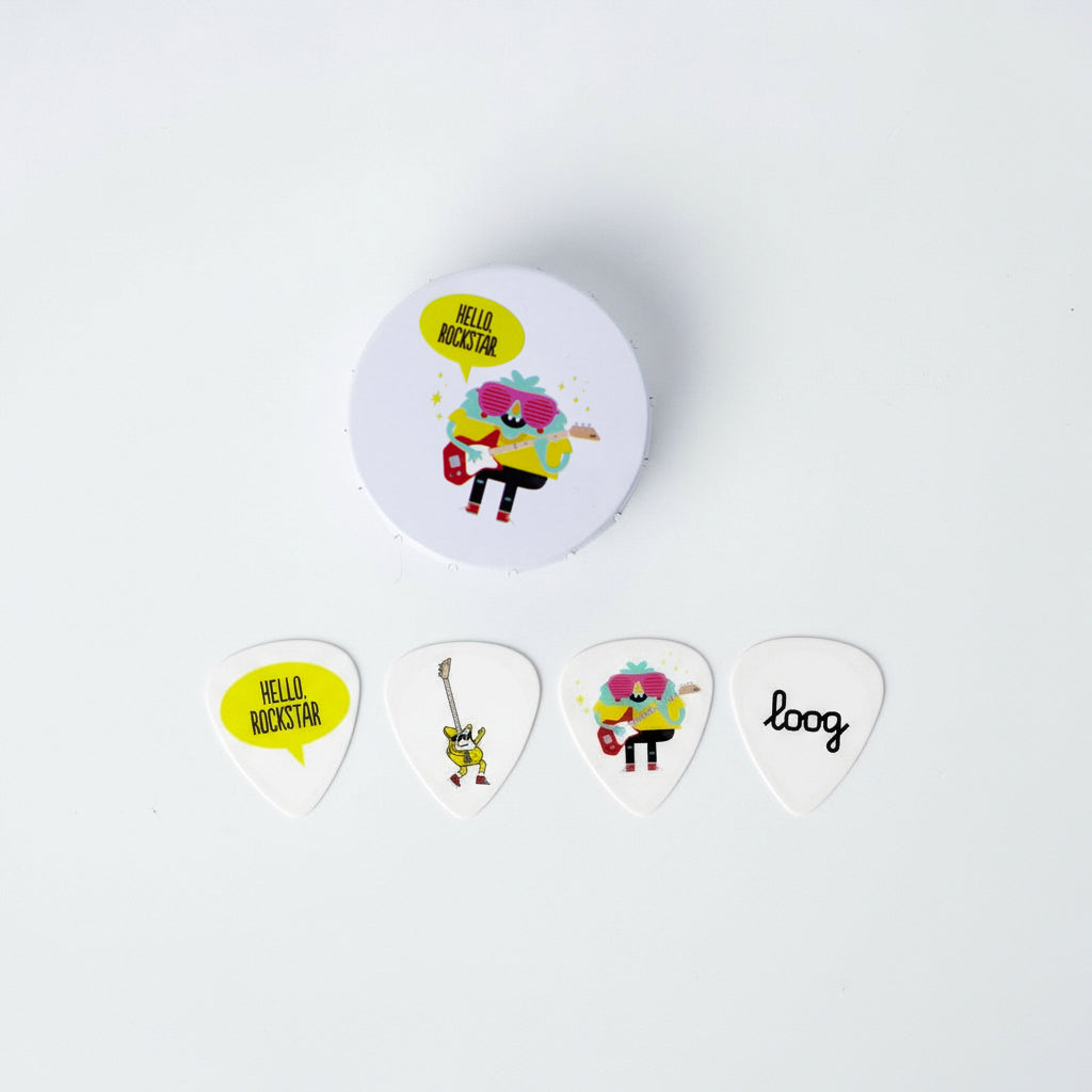 loog guitar picks - special edition collectible tin